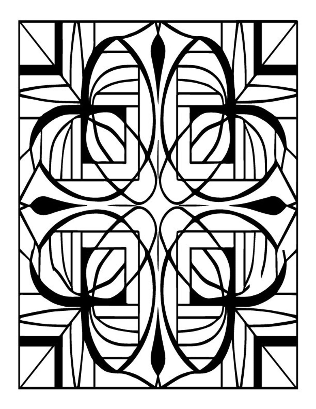 Abstract Coloring Pages | 50 Printable Coloring Pages | Relaxing Color
