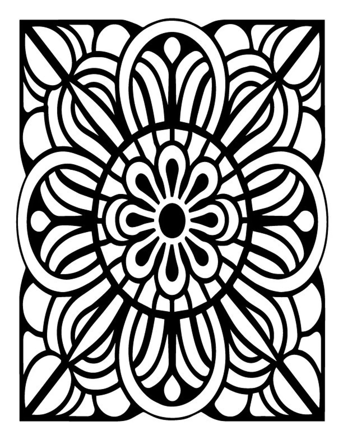 Abstract Coloring Pages | 50 Printable Coloring Pages | Relaxing Color
