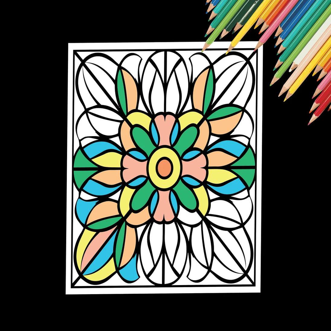 Abstract Coloring Pages | 50 Printable Coloring Pages | Relaxing Color